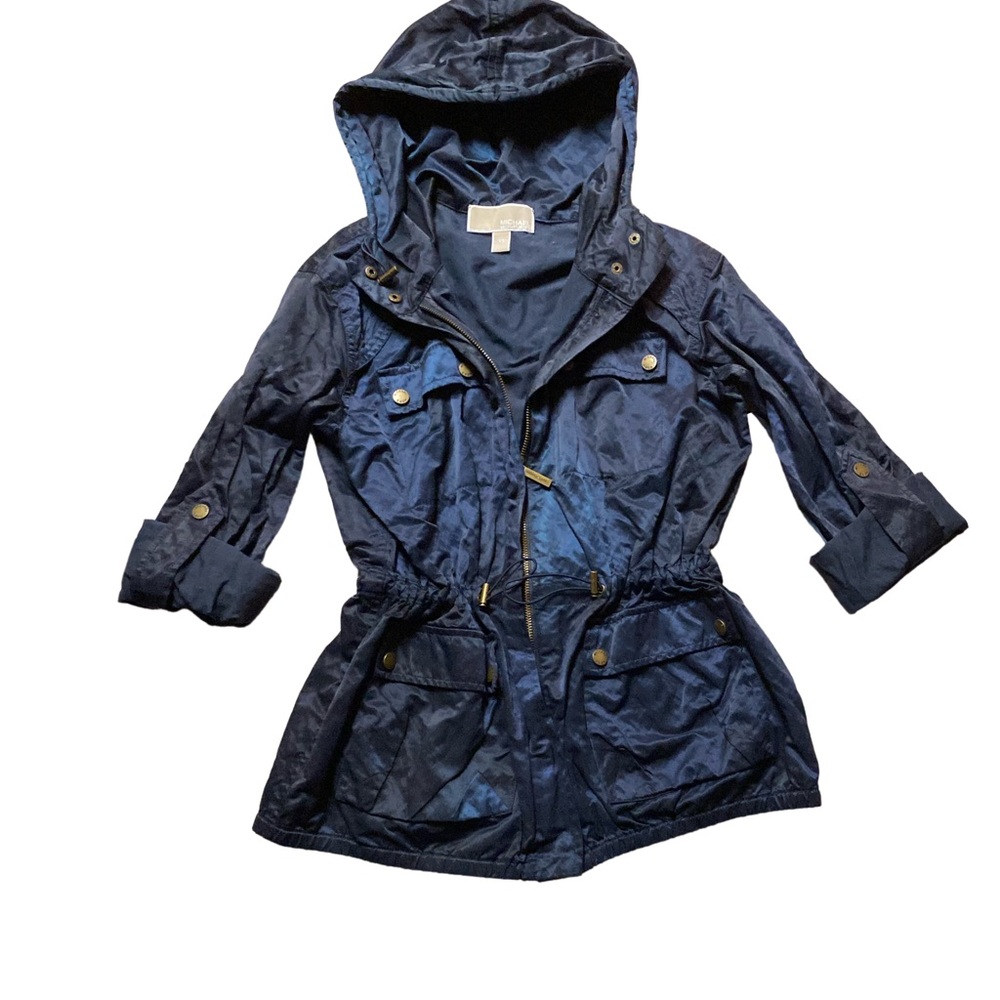 XS MICHAEL Michael Kors rain coat navy blue